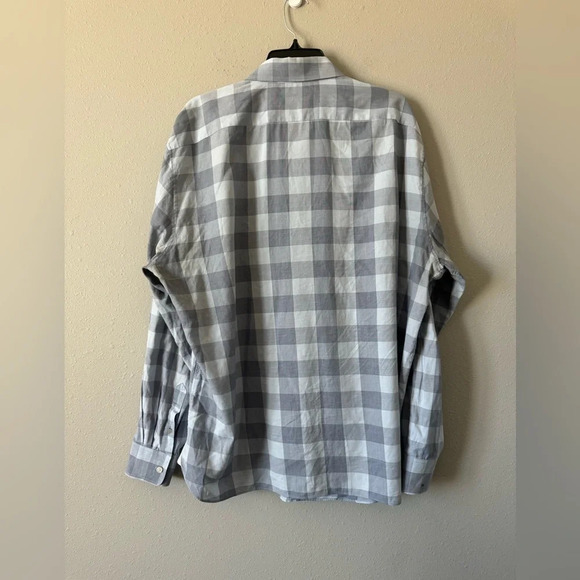 John Varvatos Gray Plaid Button Up - Picture 3 of 7